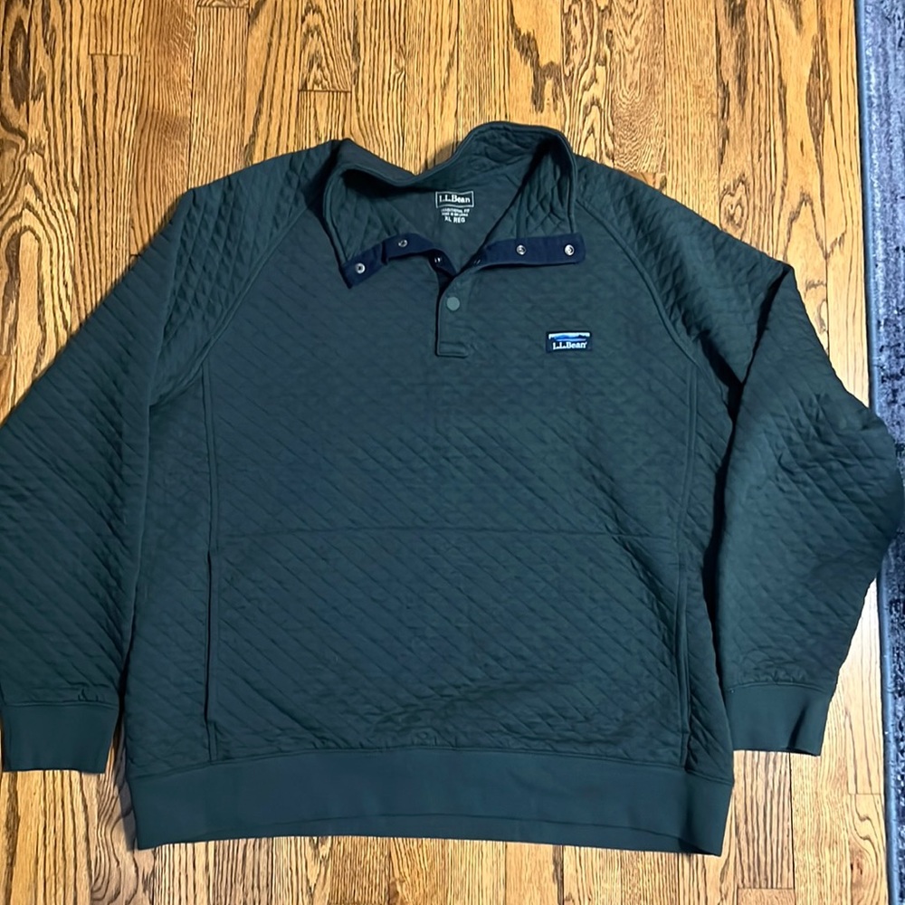LL Bean Quilted Pullover